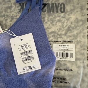 NWT Gymshark Blue Seamless Bralette